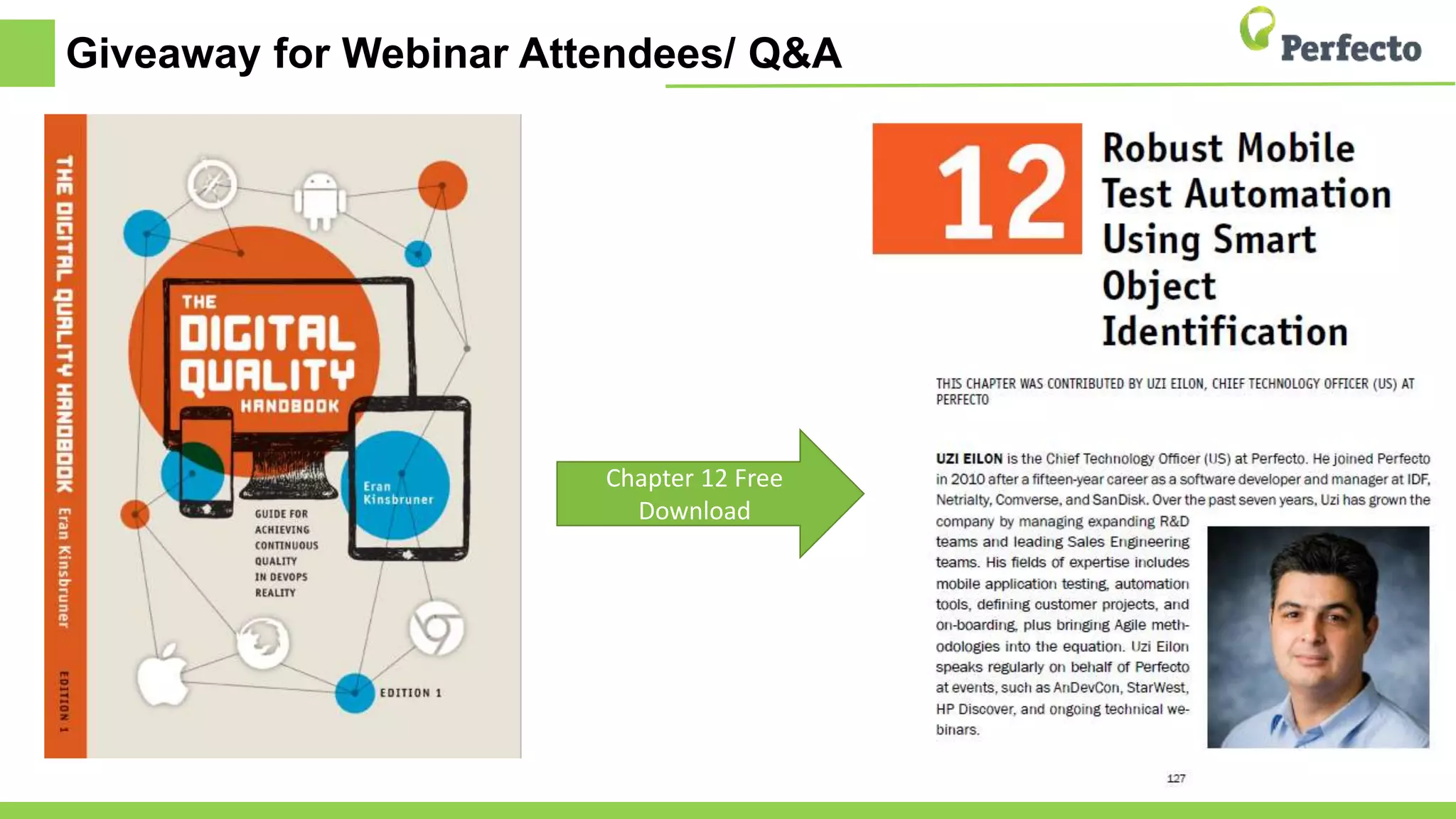 Giveaway for Webinar Attendees/ Q&A
Chapter 12 Free
Download
 