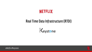 @Netflix #keystone
Real Time Data Infrastructure (RTDI)
 