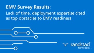 EMV Survey Results:
Lack of time, deployment expertise cited
as top obstacles to EMV readiness
 