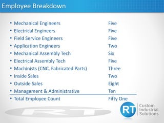 Rt Engineering - About Us | PDF