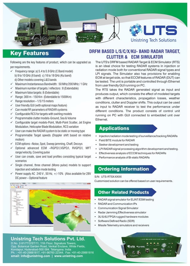 Digital Radio Frequency Memory (DRFM) RADAR Target Simulator