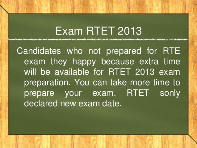 Rtet 2013 Exam Date Postponed, Rajasthan TET 2013 Exam Postponed