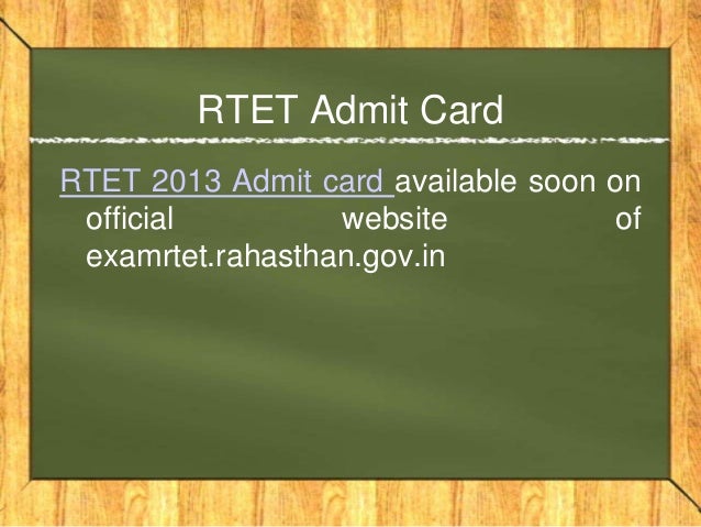 Rtet 2013 Exam Date Postponed, Rajasthan TET 2013 Exam Postponed