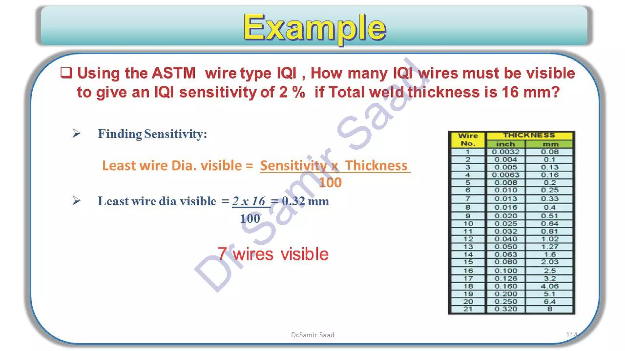 ASNT Radiographic Film Interpretation (RTFI) Notes-Dr. Samir Saad