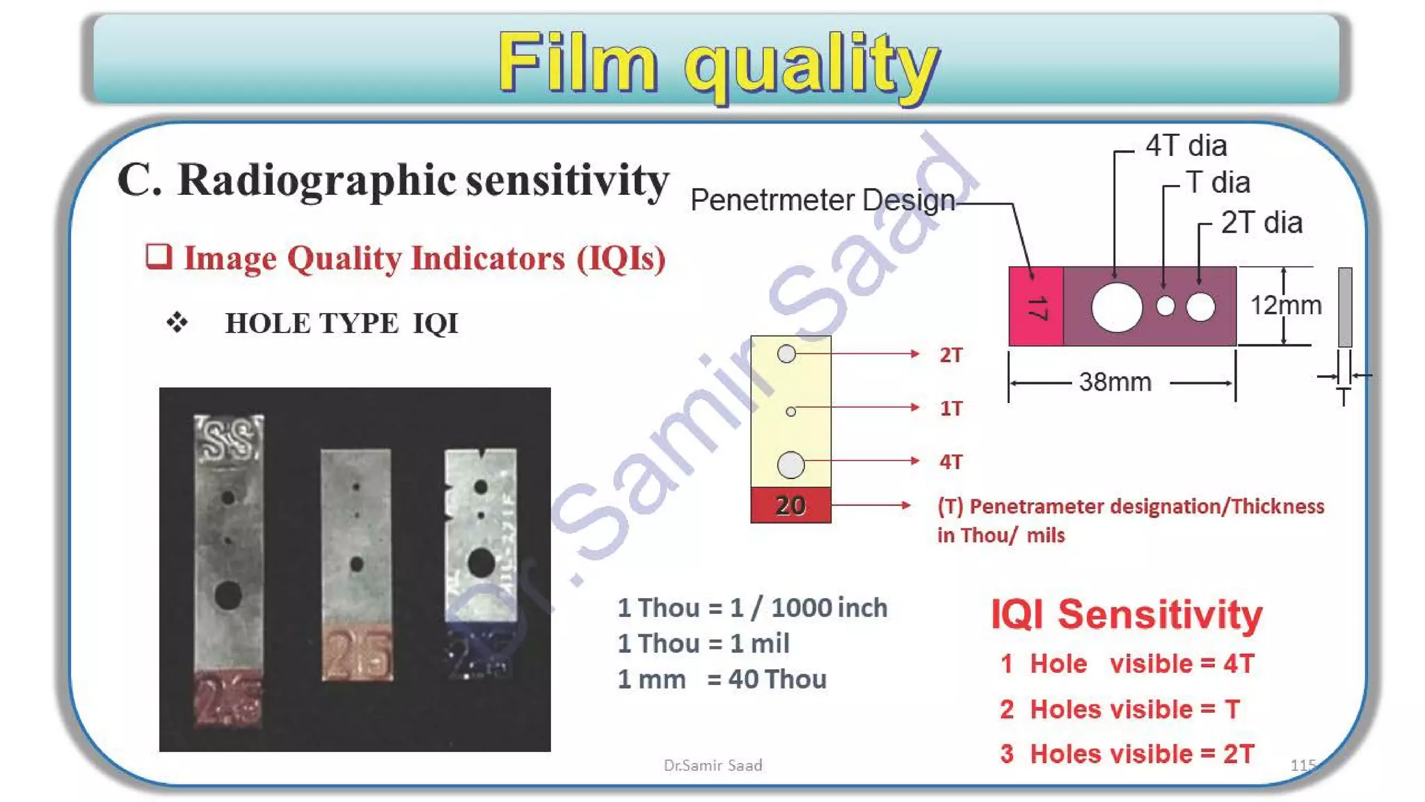ASNT Radiographic Film Interpretation (RTFI) Notes-Dr. Samir Saad