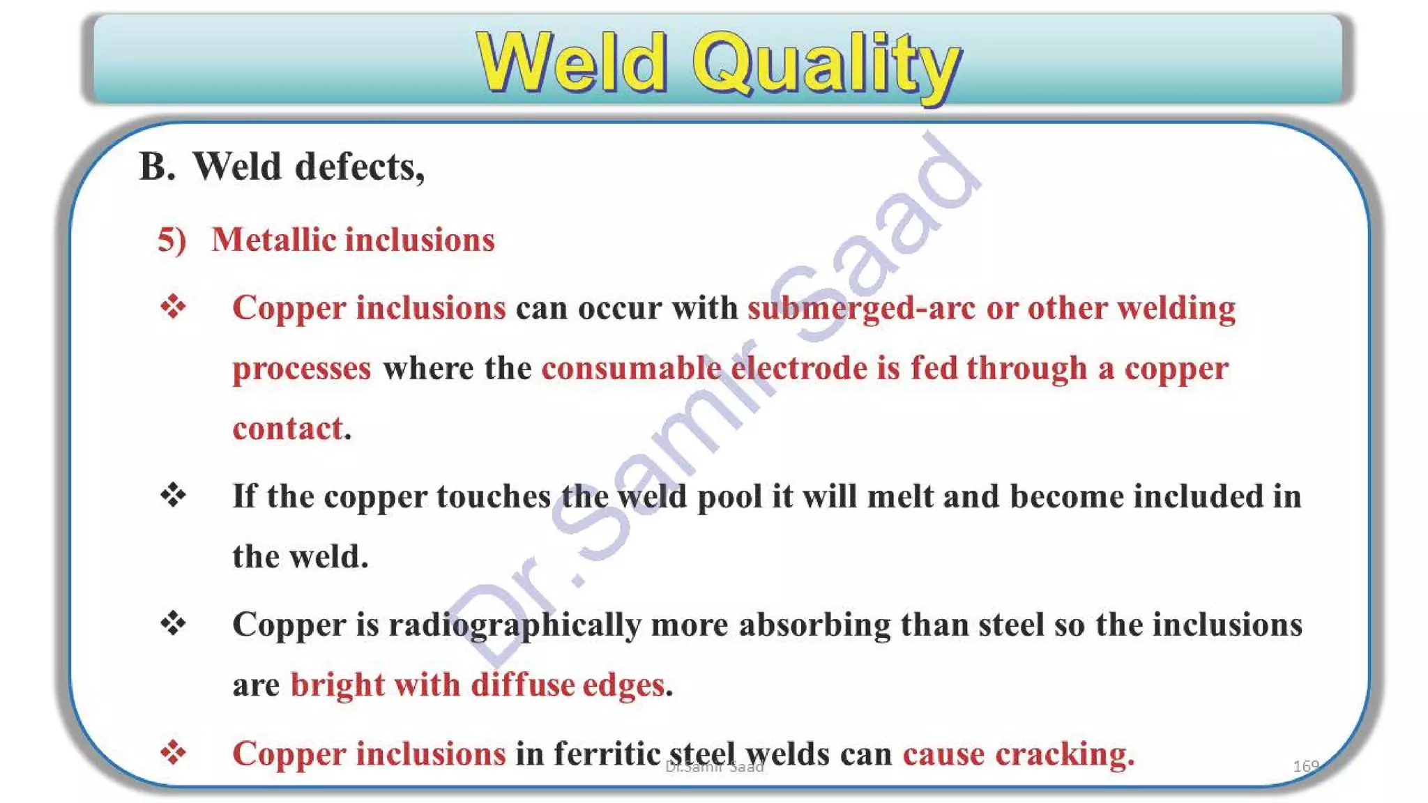 ASNT Radiographic Film Interpretation (RTFI) Notes-Dr. Samir Saad
