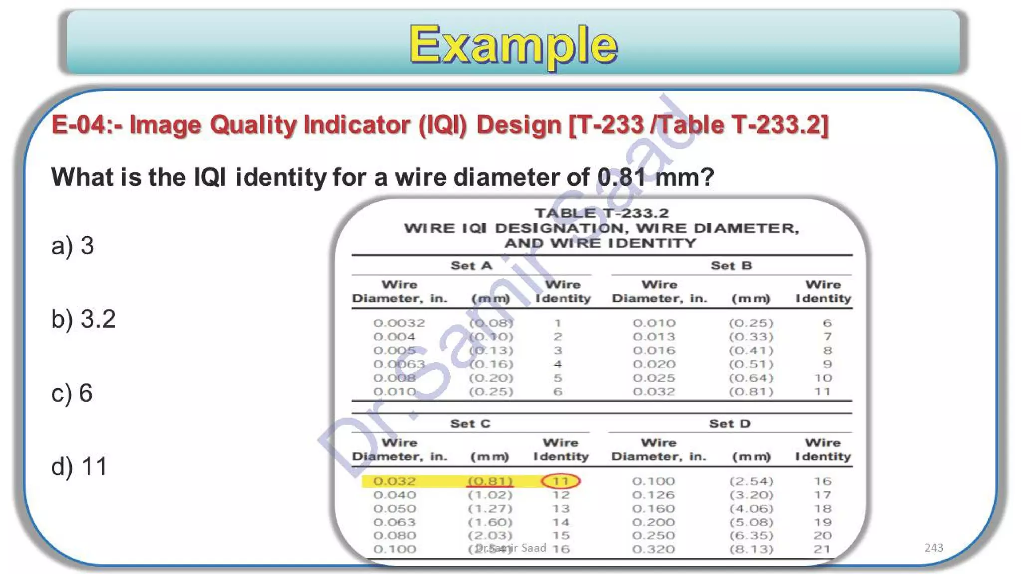 ASNT Radiographic Film Interpretation (RTFI) Notes-Dr. Samir Saad