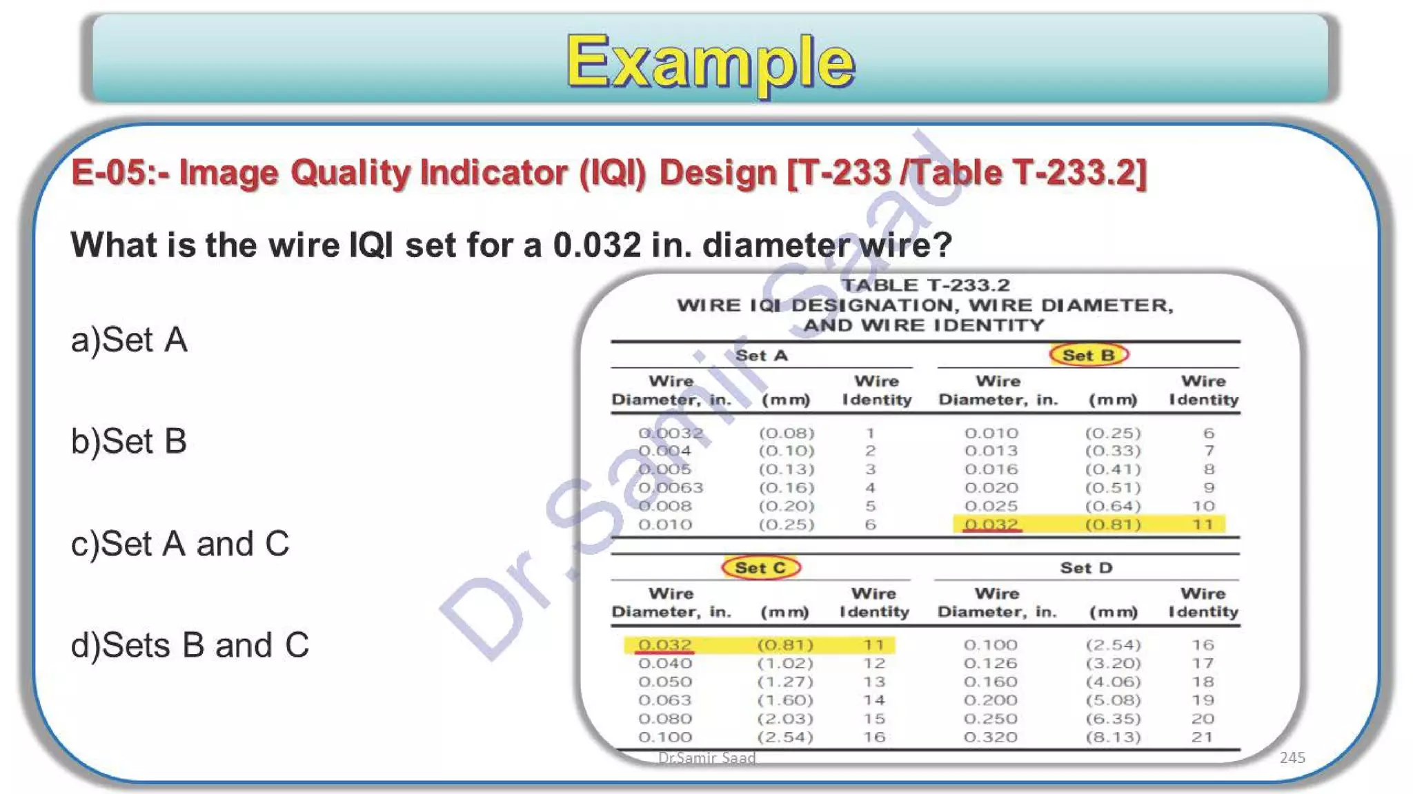 ASNT Radiographic Film Interpretation (RTFI) Notes-Dr. Samir Saad