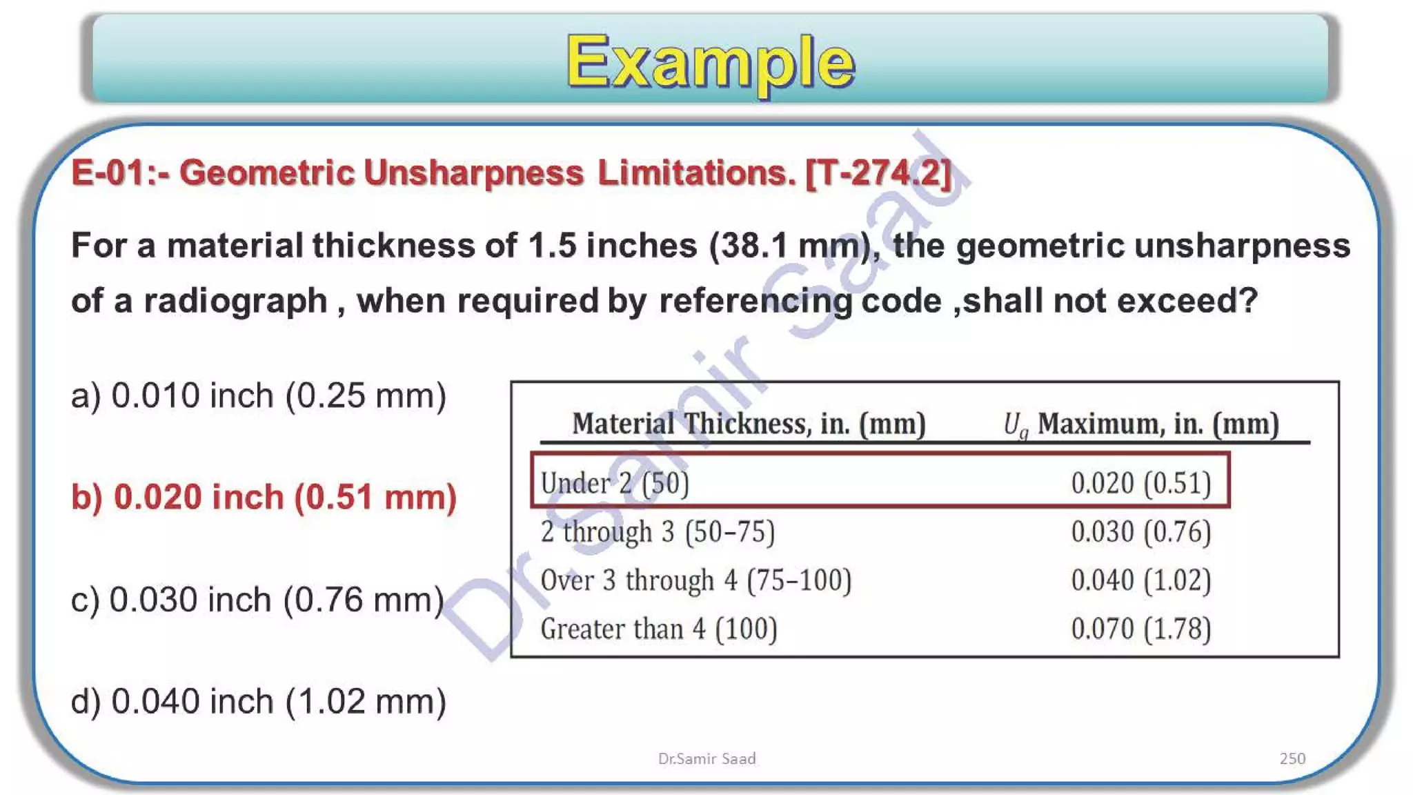 ASNT Radiographic Film Interpretation (RTFI) Notes-Dr. Samir Saad
