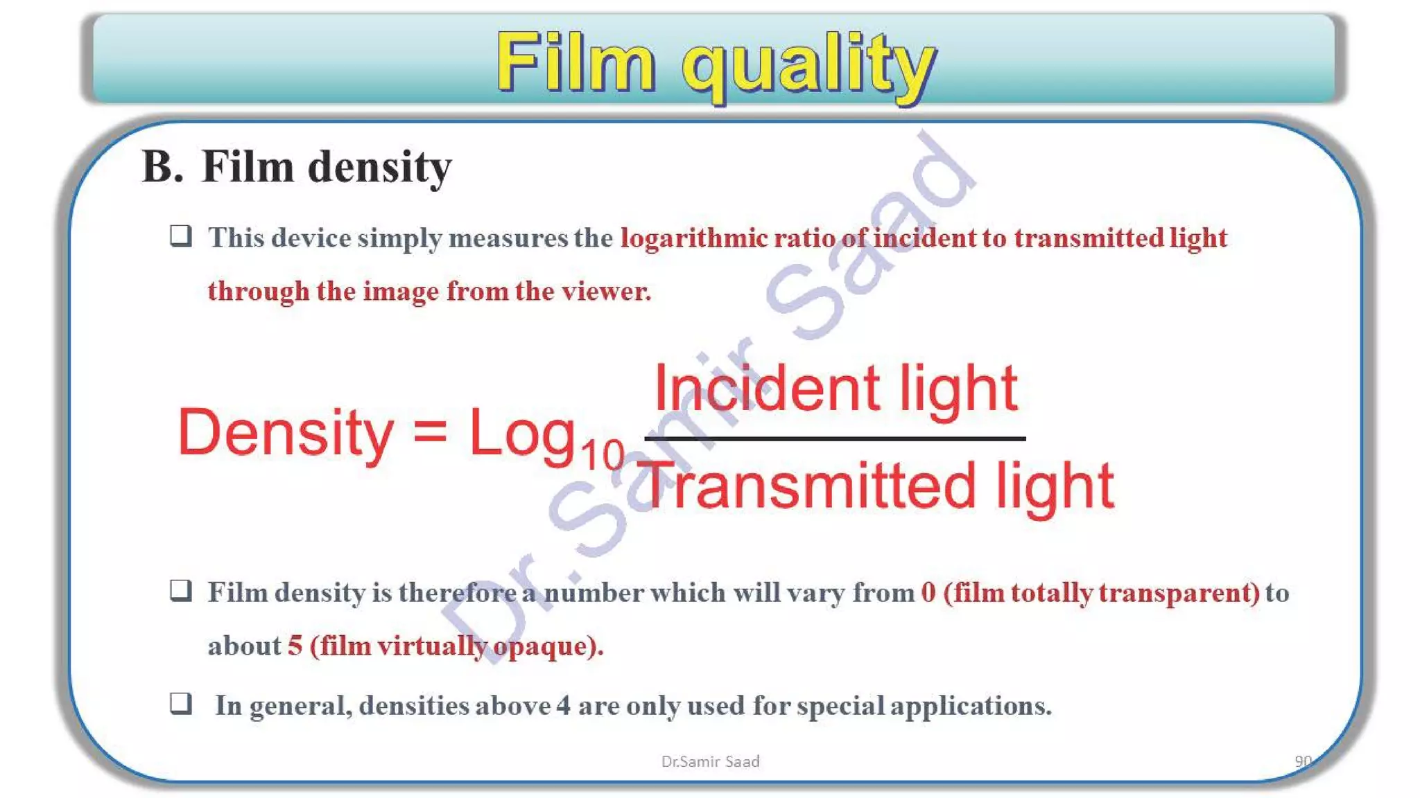 ASNT Radiographic Film Interpretation (RTFI) Notes-Dr. Samir Saad