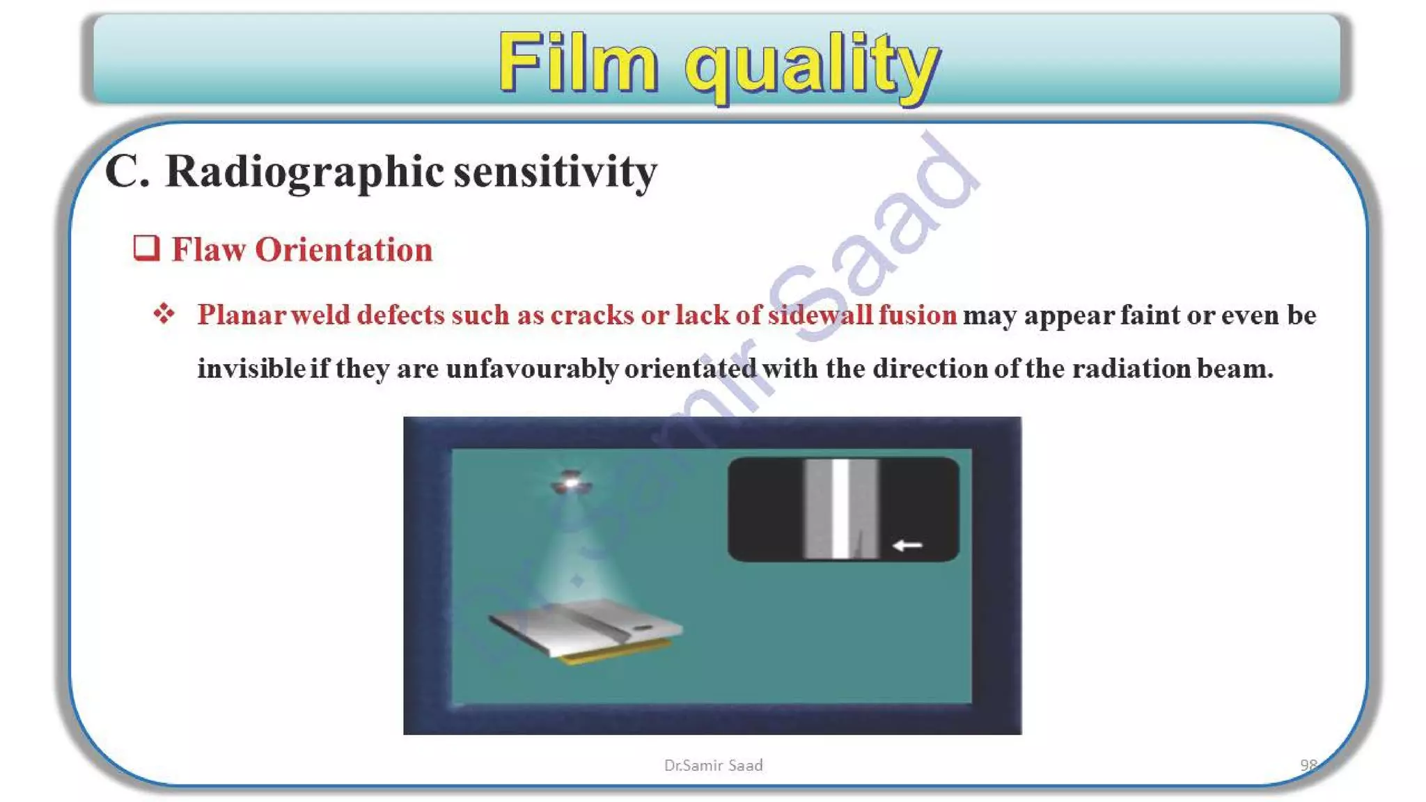 ASNT Radiographic Film Interpretation (RTFI) Notes-Dr. Samir Saad