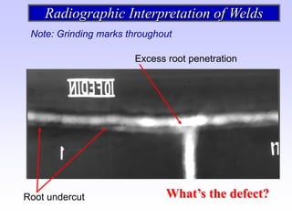 radiografía e interpretación de las soldaduras | PDF