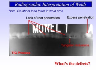 radiografía e interpretación de las soldaduras | PDF