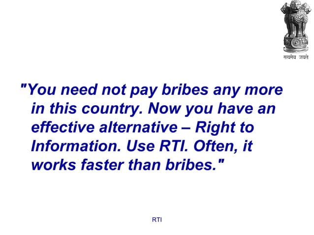 Rti Act Rti Act