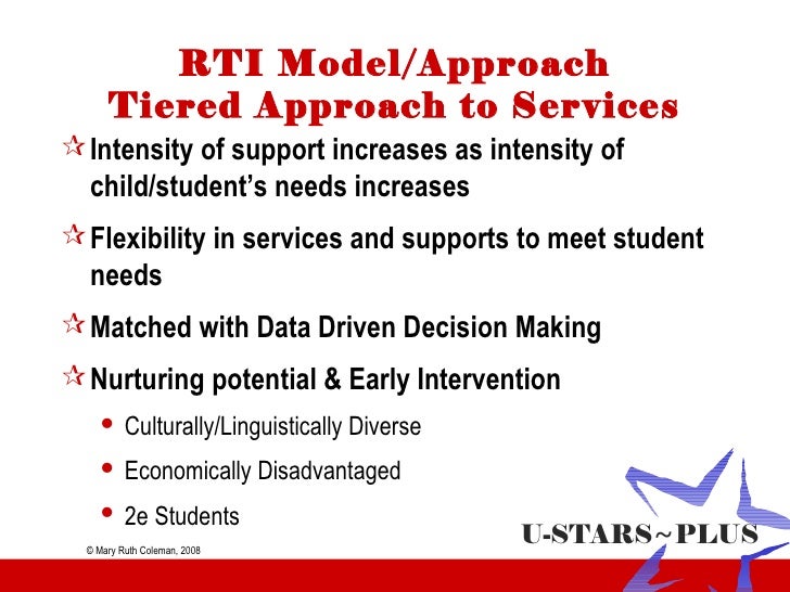Rti And Gifted Students Coleman Ecu