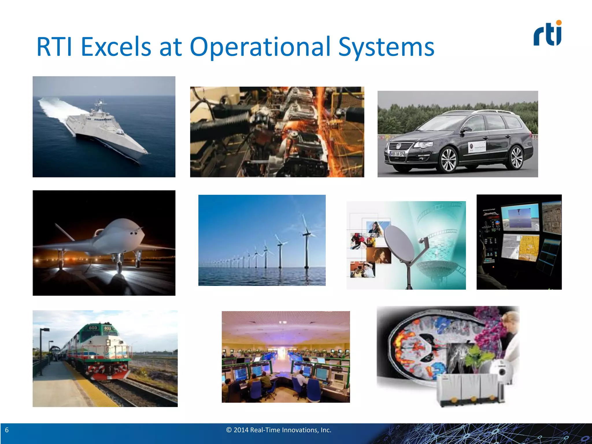 © 2014 Real-Time Innovations, Inc.6
RTI Excels at Operational Systems
 