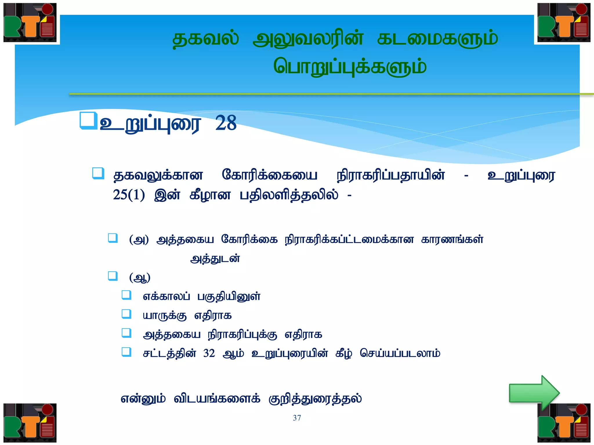 cWg;Giu 28
 jftYf;fhd Nfhupf;ifia epuhfupg;gjhapd; - cWg;Giu
25(1) ,d; fPohd gjpyspj;jypy; -
 (m) mj;jifa Nfhupf;if epuhfupf;fg;l;likf;fhd fhuzq;fs;
mj;Jld;
 (M)
 vf;fhyg; gFjpapDs;
 ahUf;F vjpuhf
 mj;jifa epuhfupg;Gf;F vjpuhf
 rl;lj;jpd; 32 Mk; cWg;Giuapd; fPo; nra;ag;glyhk;
vd;Dk; tplaq;fisf; Fwpj;Jiuj;jy;
37
jfty; mYtyupd; flikfSk;
nghWg;Gf;fSk;
 