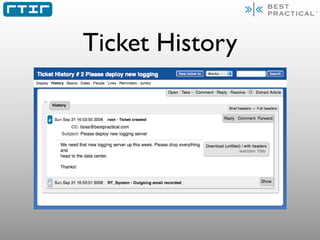 Ticket History
 