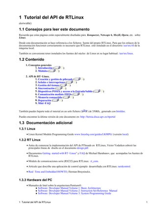 Rtlinux tutorial | PDF