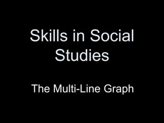 Skills in Social
Studies
The Multi-Line Graph
 
