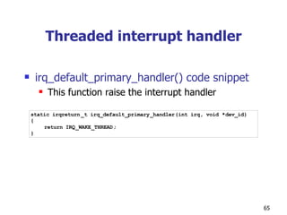Default Interrupt Handler Introduction to Real-Time Operating Systems | PPT