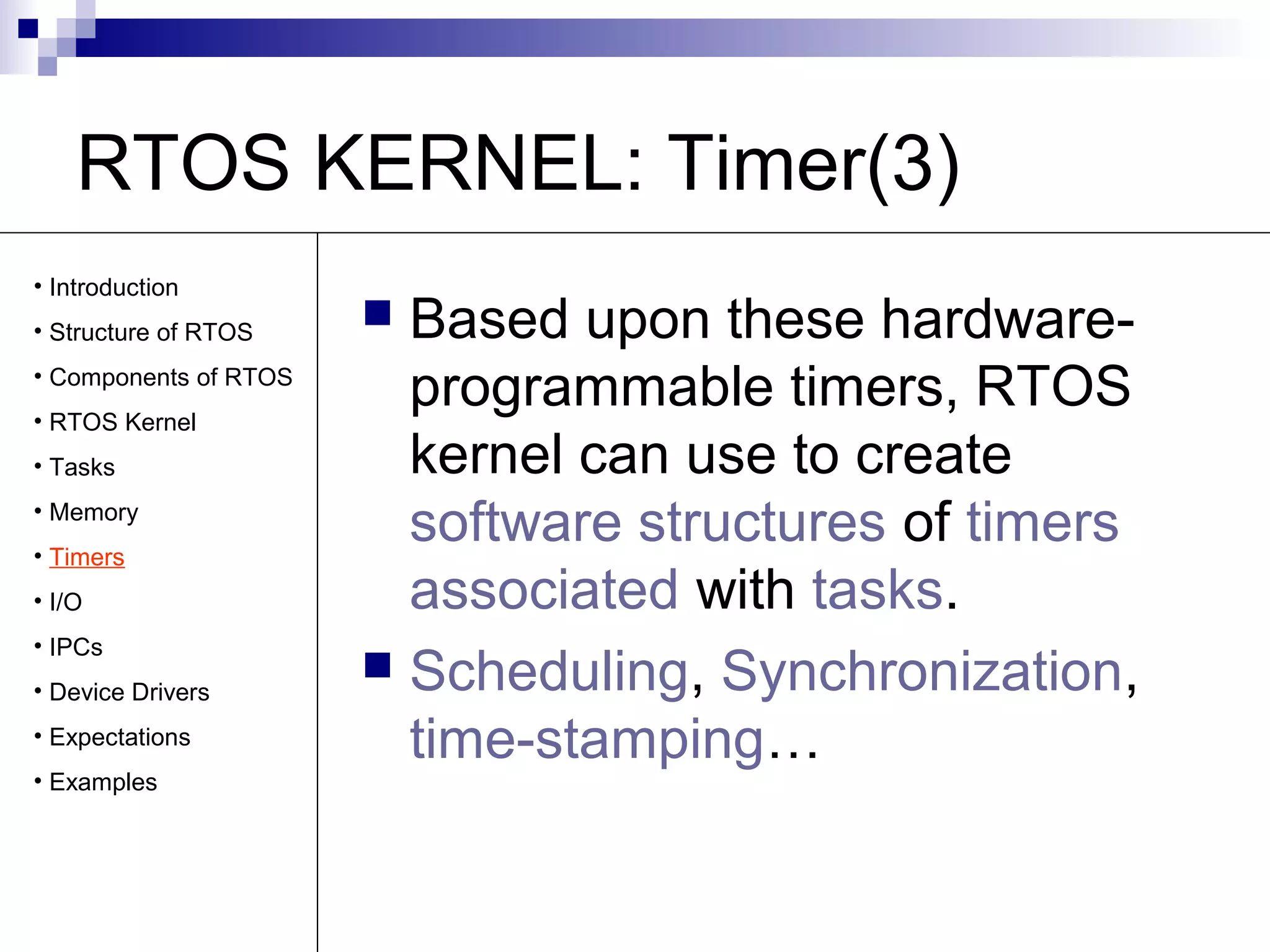 Real Time Operating Systems | PPT