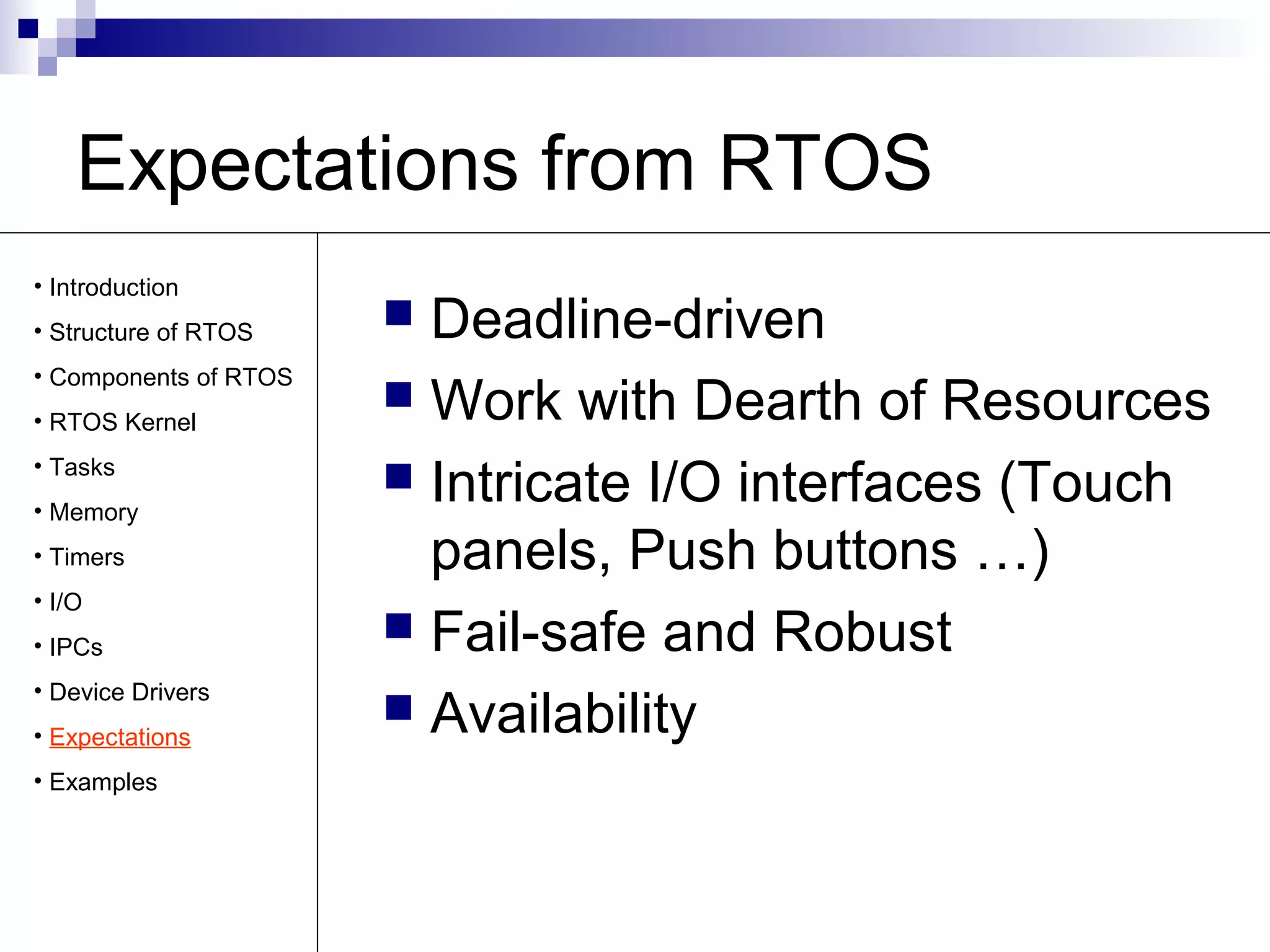 Real Time Operating Systems | PPT | Operating Systems | Computer ...