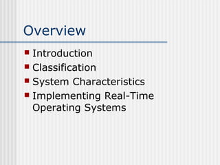 Real Time Operating System | PPT