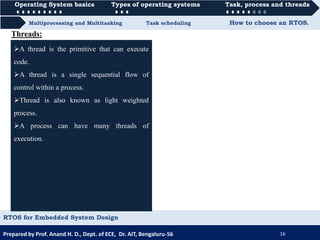 RTOS for Embedded System Design | PDF
