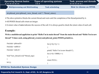 RTOS for Embedded System Design | PDF