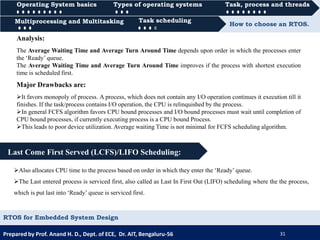 RTOS for Embedded System Design | PDF