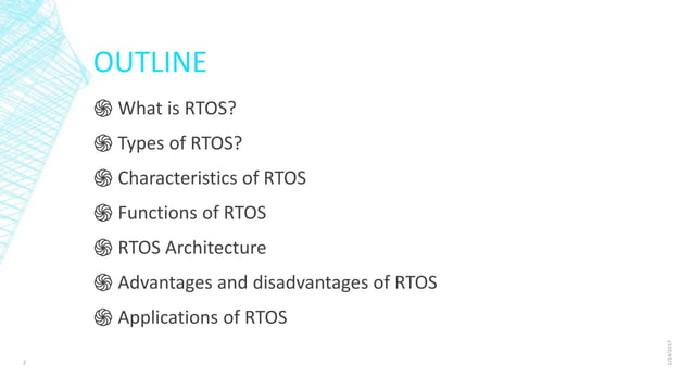 RTOS- Real Time Operating Systems | PPTX