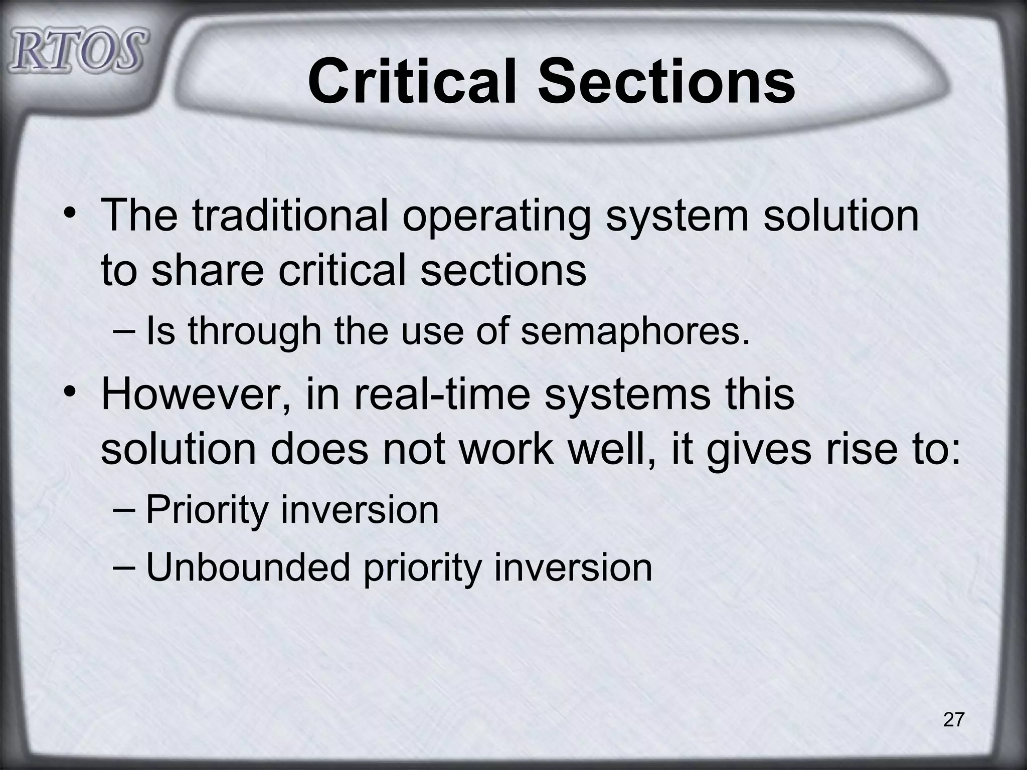 Real-Time Operating Systems | PPT