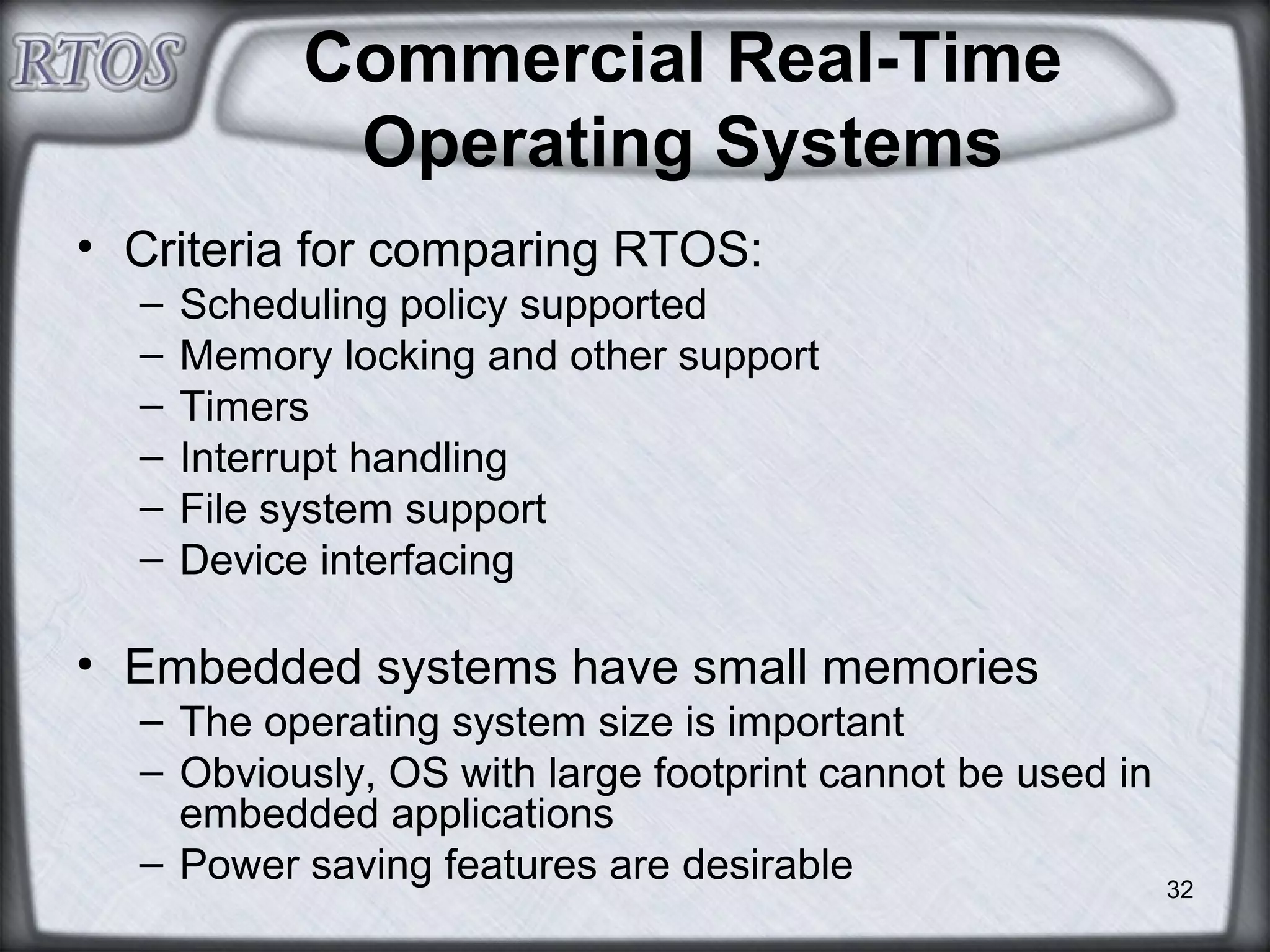 Real-Time Operating Systems | PPT