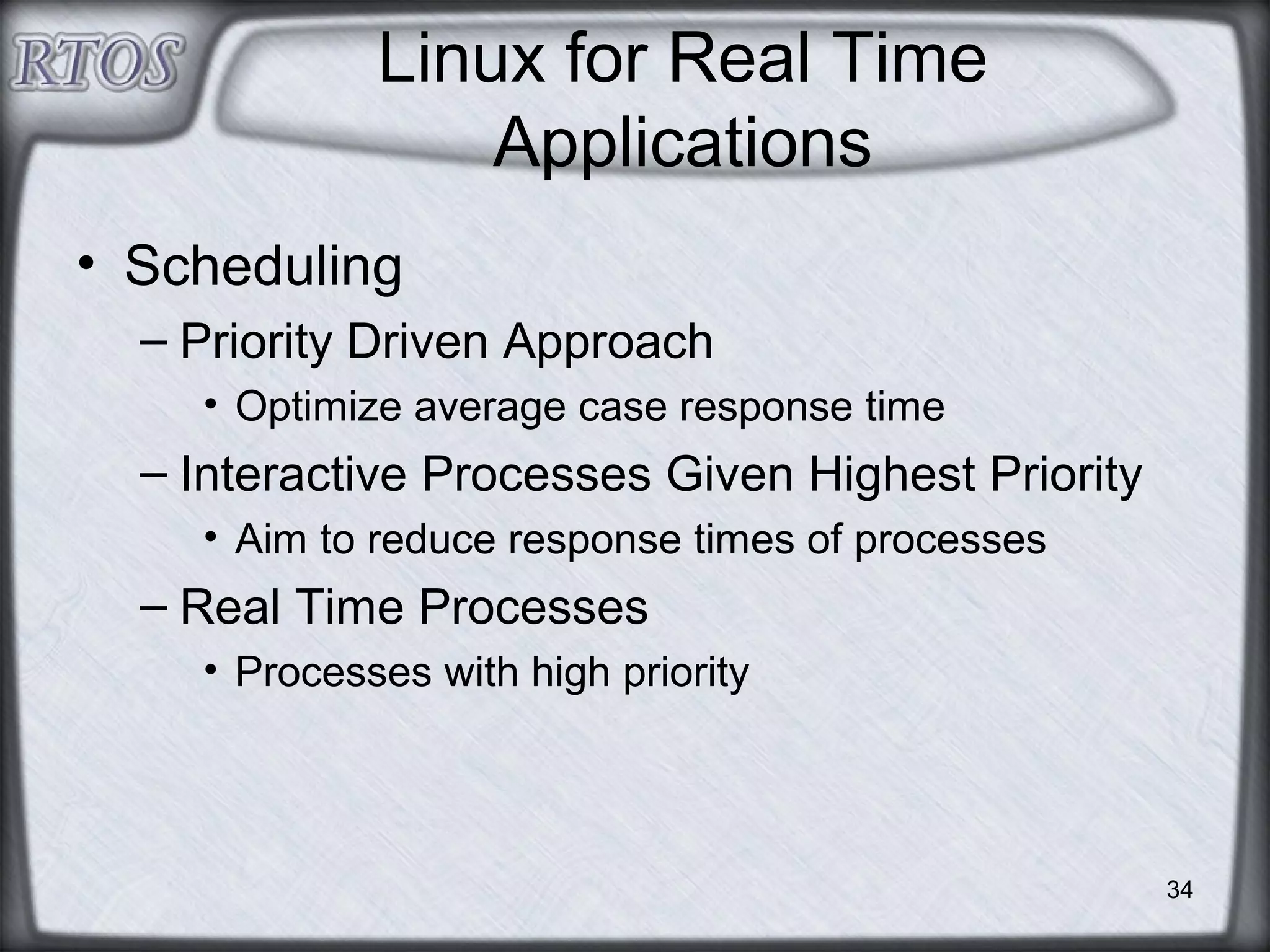 Real-Time Operating Systems | PPT