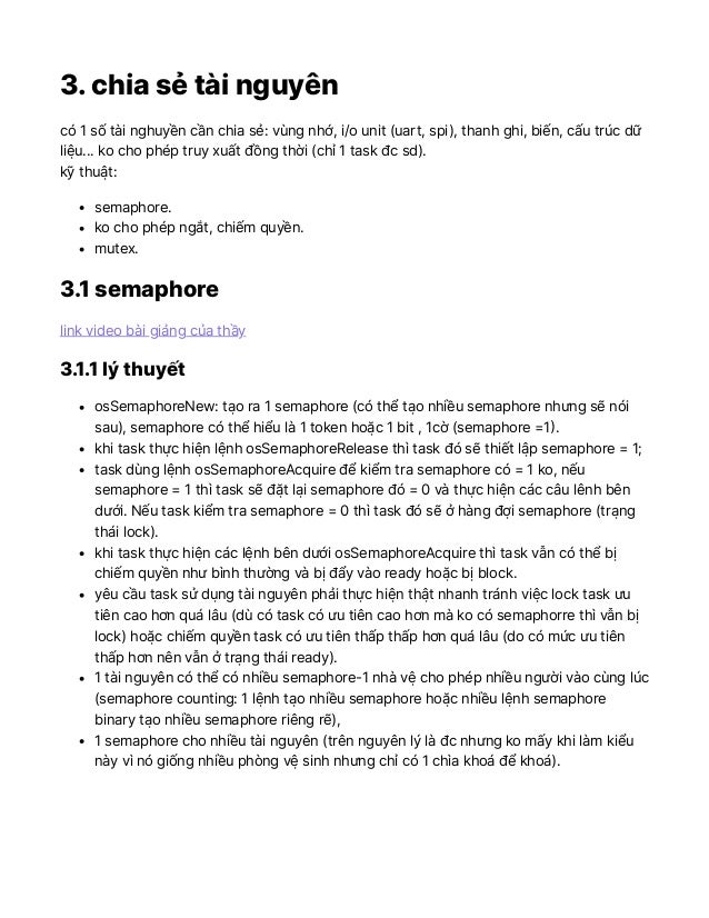 Rtos 3 semaphore vs mutex PDF