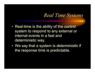 Real Time Operating System Concepts