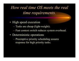 Real Time Operating System Concepts