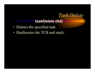 Real Time Operating System Concepts
