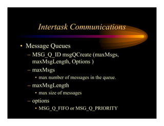 Real Time Operating System Concepts