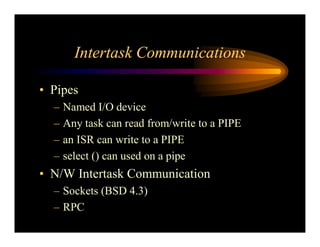 Real Time Operating System Concepts