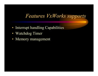 Real Time Operating System Concepts