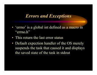 Real Time Operating System Concepts