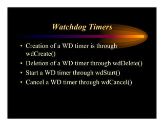 Real Time Operating System Concepts