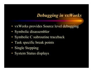 Real Time Operating System Concepts