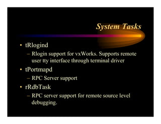 Real Time Operating System Concepts