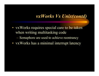 Real Time Operating System Concepts