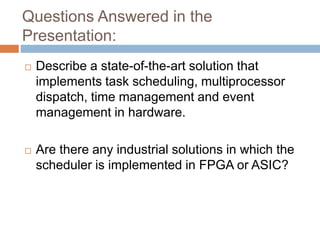 Rtos presentation | PPTX