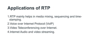 Real Time Transport Protocol | PPTX | Digital Audio | Computer Software ...