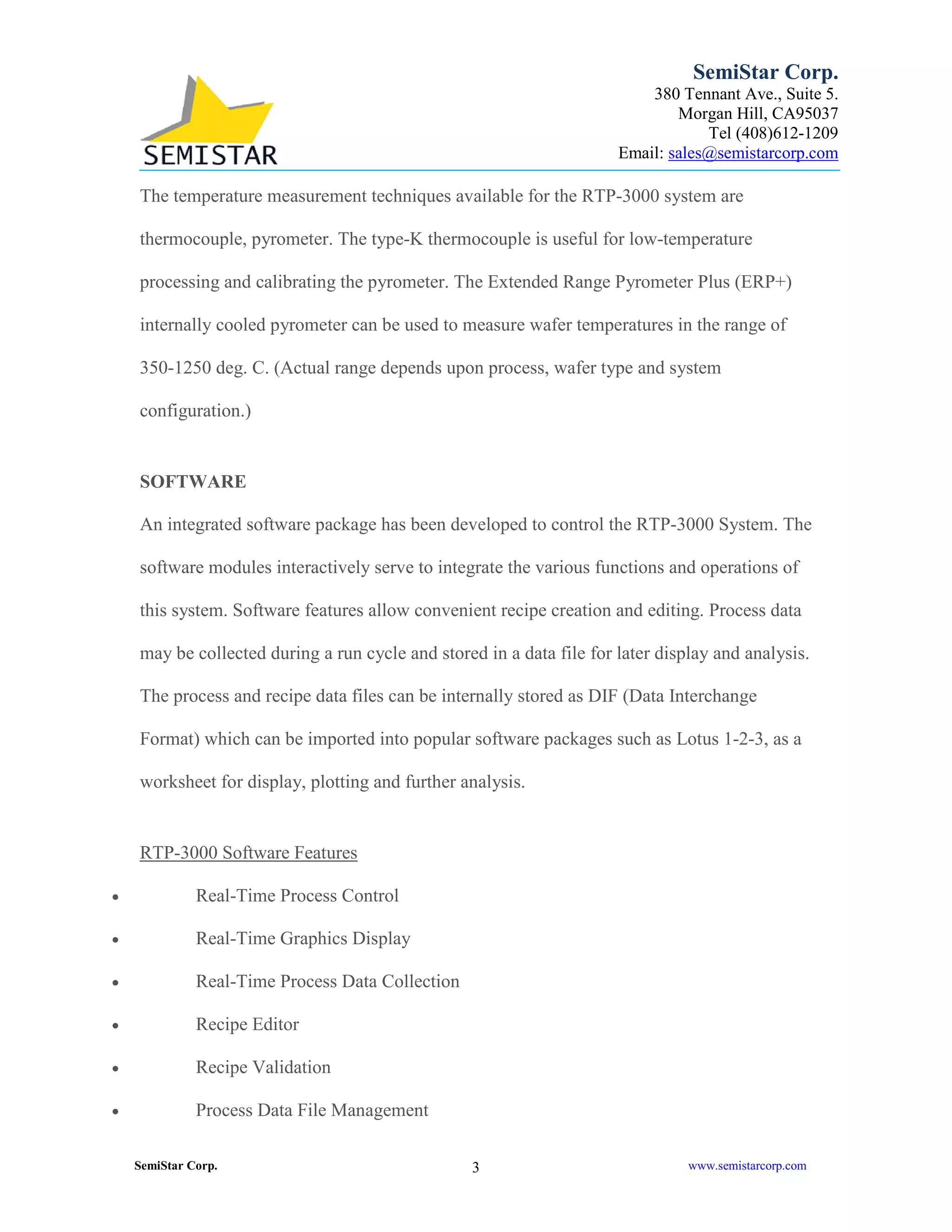 Rtp 3000 rapid thermal processing equipment | PDF